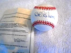 BOB GIBSON Signed National League Baseball -1996 Notorized LOA