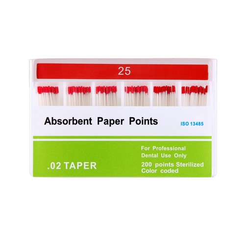 AZDENT Dental Endodontic Root Canal Absorbent Paper Points 0.02 Taper 15#-40# - Picture 24 of 27