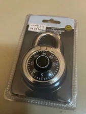 Complete Home Heavy Duty 3-Digit Combination Padlock - Keyless Lock 