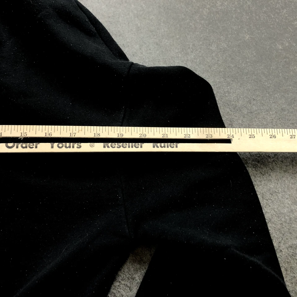 Женская толстовка с капюшоном Zara средний размер черная толстовка укороченный спортзал повседневный пуловер - Изображение 4 из 4