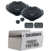 Peugeot Partner Front - Hertz 16Cm Lautsprecher System Boxen TüR Vorne Einbauset