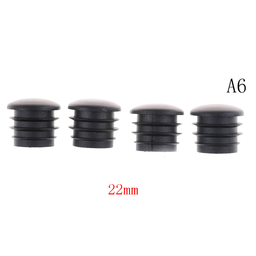 4X Round Plastic Chair Leg Glide Cap Plug Tubing Pipe Insert Floor