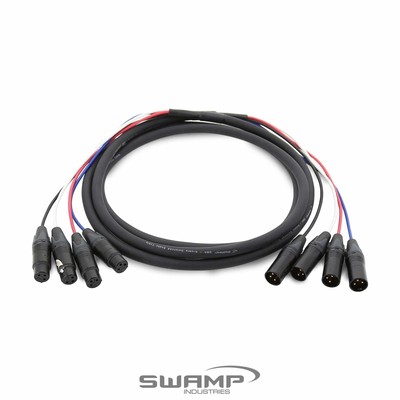 SWAMP Pro-Line 4-Channel XLR AES Audio Snake Cable Loom - 3m