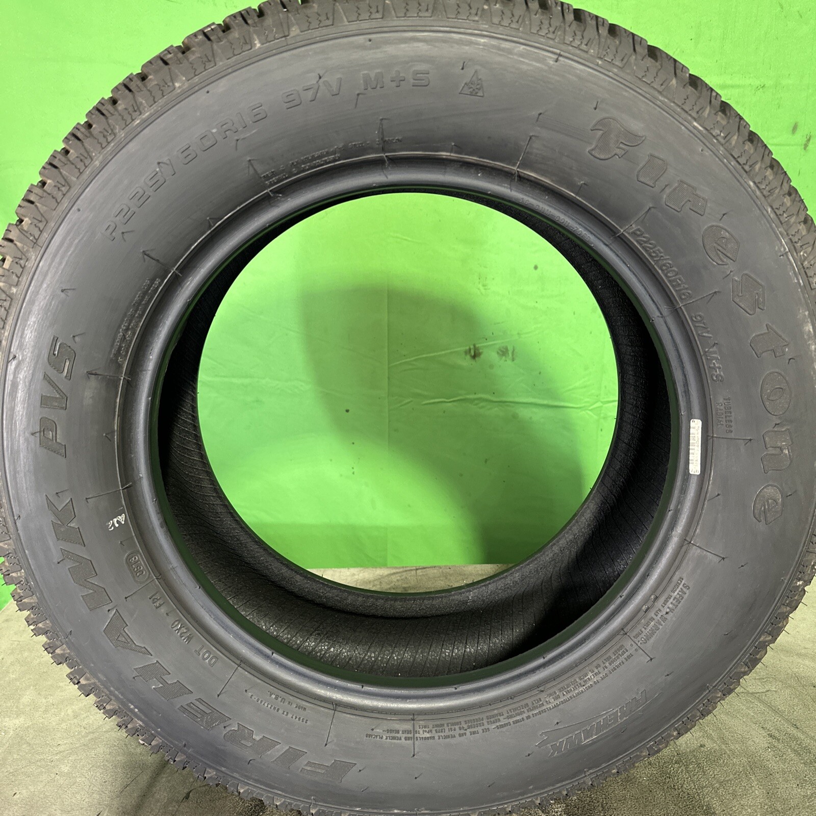 Single-Used-P225/60R16 Firestone Firehawk PVS 97V 10/32 DOT 0618 | eBay