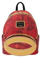 Loungefly Lord of the Rings The One Ring Glow Mini Backpack Size, Red
