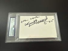 Keith Richards Signed Slabbed Note Card PSA One Love Rolling Stones 