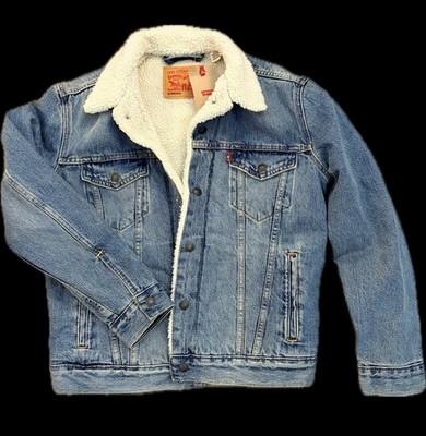 NWT Levi's Men's Type III Sherpa Lined Trucker Jacket Small