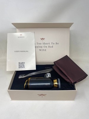 Sorso Solo Electric Wine Dispenser & Aerator | Luxury Automatic Pour & Preservat