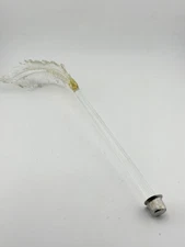 Antique Epergne Glass Leaf Arm Insert Clear Pressed Glass Victorian