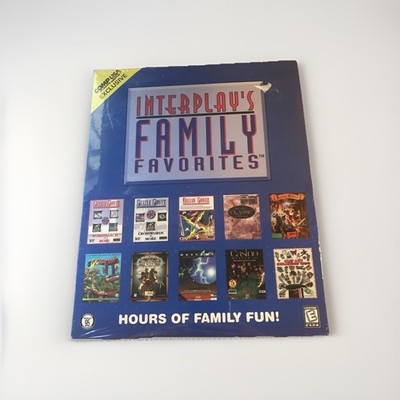 Interplay's Family Favorites Computer Game PC CD-ROM 1998 Big Box SEALED