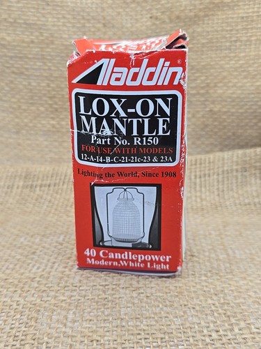 NOS Aladdin R-150 Lox-On Oil Lamp Mantle New In box - Picture 1 of 6