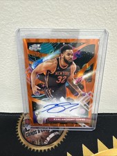 2025-26 Topps Chrome Cosmic Karl-Anthony Towns Orange Galactic Autograph/25￼
