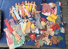 Vintage Misc Collection Of Paper Dolls Accessories Clothes 1930-1950