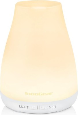 InnoGear Essential Oil Diffuser, Ultrasonic Diffusers for Home Basic White 