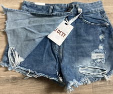 3 DESY Damen Jeansshorts Denim blau Gr. S Fra...