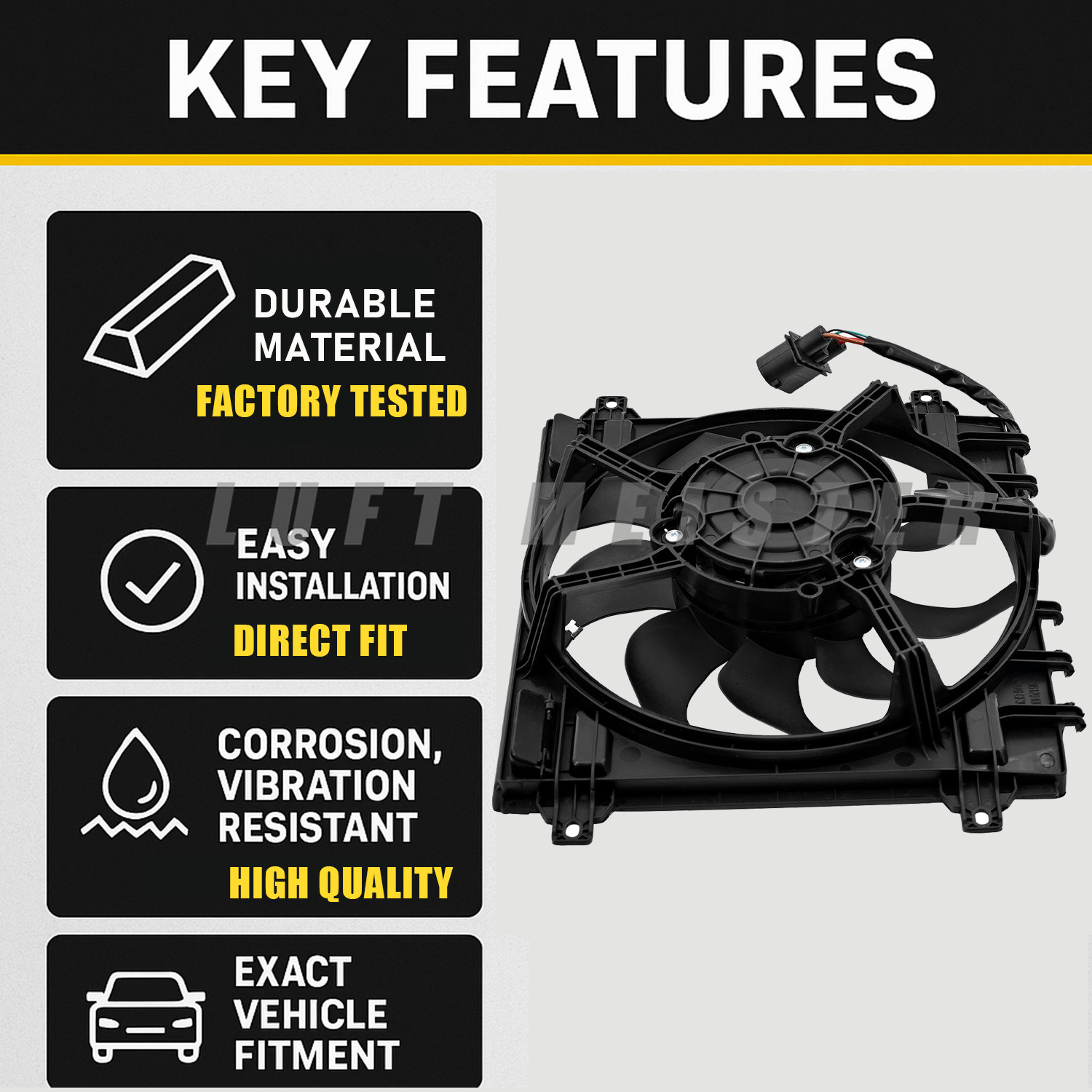 Engine Cooling Fan Assy For Lamborghini Huracan LP610 LP580 Audi R8 4S0121203B