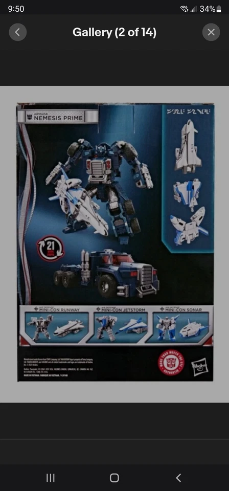 NYCC 2025 Hasbro TRANSFORMERS Armada NEMESIS PRIME & AIR DEFENSE Team Brand New. - Image 2 of 4