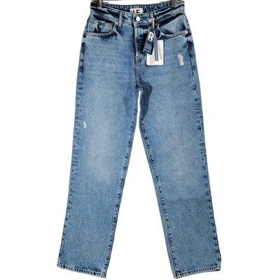 Lovers + Friends Dustin Boyfriend Jeans Barcelona Wash Distressed Size 26 NWT