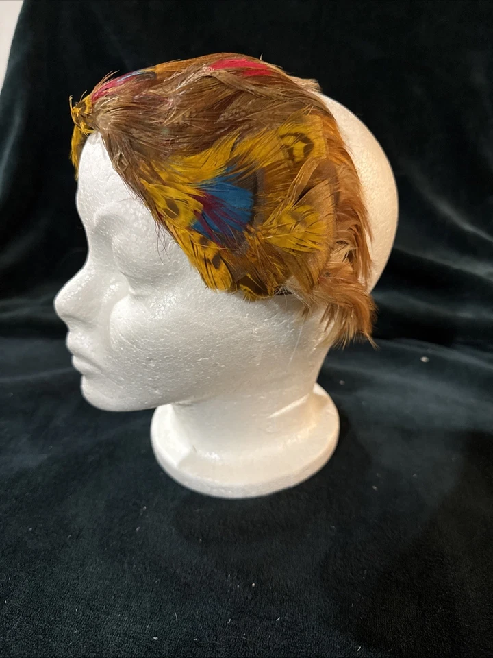 Diadema de plumas vintage Foto 3 de 4