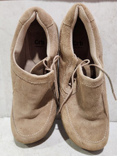 VTG. Y2K CHUNKY PLATFORM CRB SUEDE SHOES JOELLE RUBBER SOLE WALKING SHOE SIZE 10