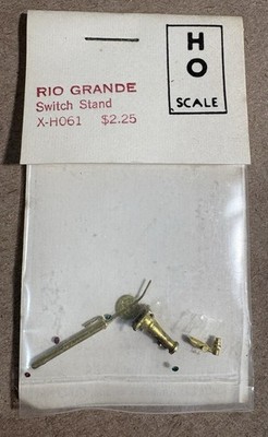 Vintage Grandt Line HO Scale Rio Grande Brass Switch Stand Kit #X-H061 NOS