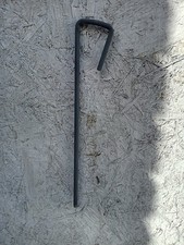 10x Nuevas Clavijas para Tienda 7"/18cm x 6mm Acero Resistente en Acabado Recubierto Gris Oscuro.