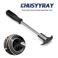 Oil Seal Puller Hand Tool 12" Remover Oil Grease Seals 2 Size Tips Auto Tool A++