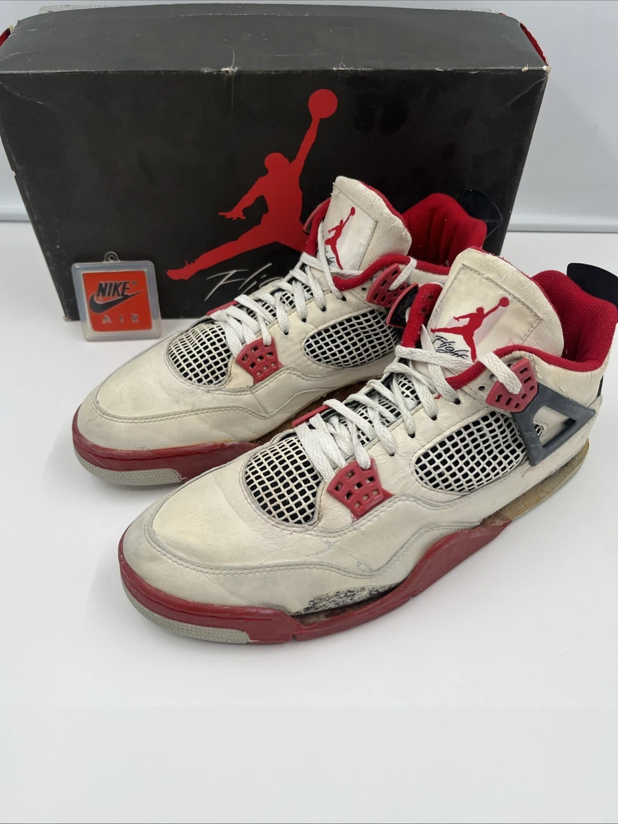 Air Jordan 4 オリジナル 1989年製 Jordan 4 OG 1989 Fire Red for Sale - Authenticity Guaranteed - eBay