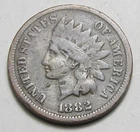 1882 INDIAN HEAD CENT, VERY NICE COIN!!!!(A4)