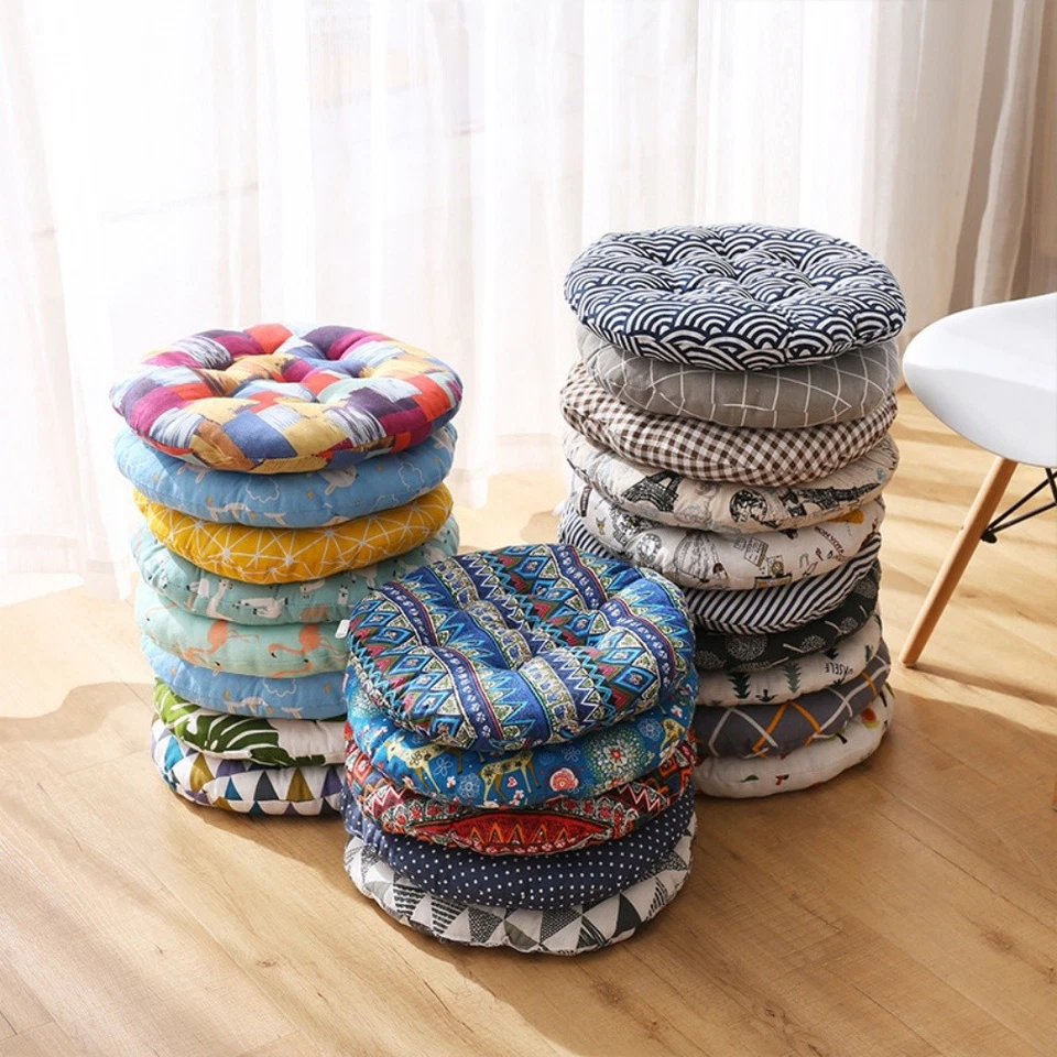 1/2/4er Rund Sitzkissen Stuhlkissen Stuhlauflage Sitzpolster Weiche Kissen Stuhl - Bild 3 von 4