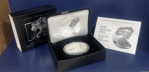 2025 American $1 Eagle 1oz Silver Proof Coin (S)