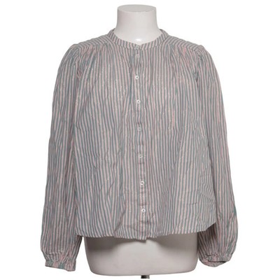 Boden, Bluse, Größe: 36, Pink/Grün/Gold, Baumwolle/Metallfaser, Streifen #eqr