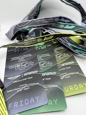 Paddock Club アクセスパス Saturday F1 PADDOCK CLUB WEEKEND PASSES JAPAN GP 2026 ASTON MARTIN F1 TEAM