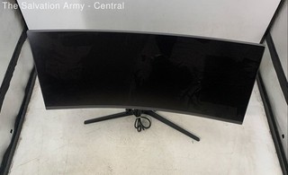 Samsung Black HDMI HD Curved LCD Computer Monitor With Power Cable