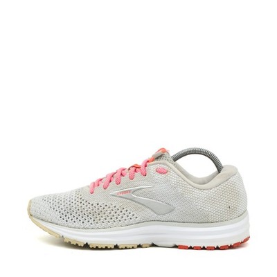 Brooks Damen Revel 2 Sneaker Grau/Pink Mesh Low-Top Atmungsaktiv Laufschuh EU 39