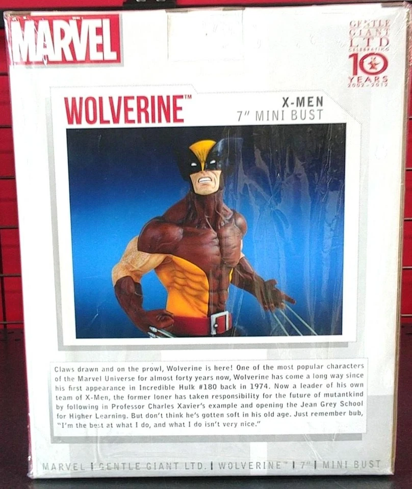 Mini Busto Gentle Giant Wolverine 553/730 Disfraz Marrón Marvel X-Men Figura Foto 2 de 3
