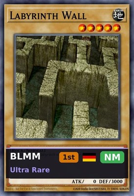 Labyrinthmauern BLMM-099 1st Edition NM DE Yu-Gi-Oh