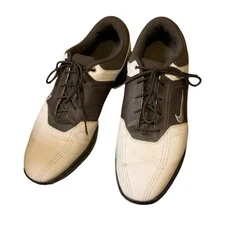 Nike Air Comfort Golf Shoes Mens US 11.5 Waverly Last Leather Cleats Oxford