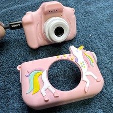 Kid's Camera Toy For Girls Age 3-14, Real Kid's Digital Camera With Case  SD