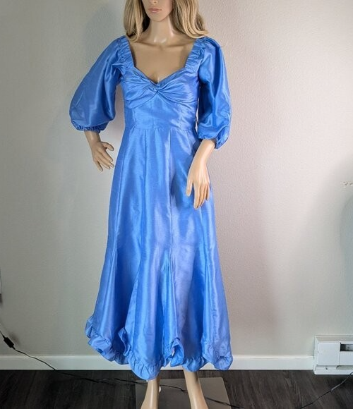 hutch blue dress HUTCH VALETTA TULLE DRESS IN NAVY COLORBLOCK main image 0