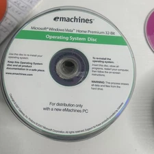 emachines Operating System Disc 2007 Microsoft Windows Vista Home Premium 32 Bit