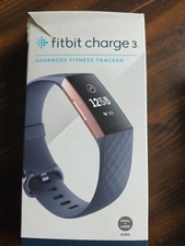 Fitbit Charge 3 Fitness Wristband - Blue Gray/Rose Gold