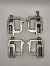 Lot Of 4 Silver Truck Cap Topper Camper Canopy Shell Mounting Clamps Aluminum