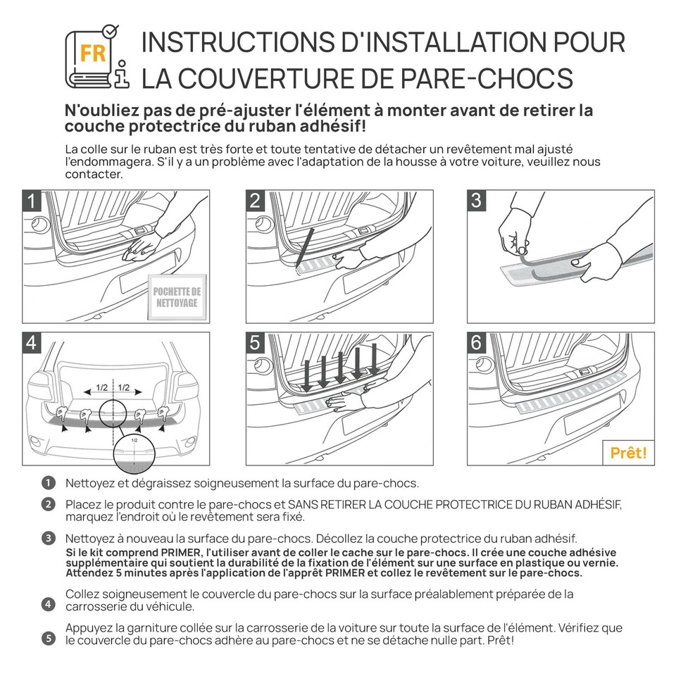 Protection Pare-chocs Arrière BMW X6 E71 (2007-2014) - Bande Acier Inox Brossé Argent Mat - Antirrayures Seuil De Coffre