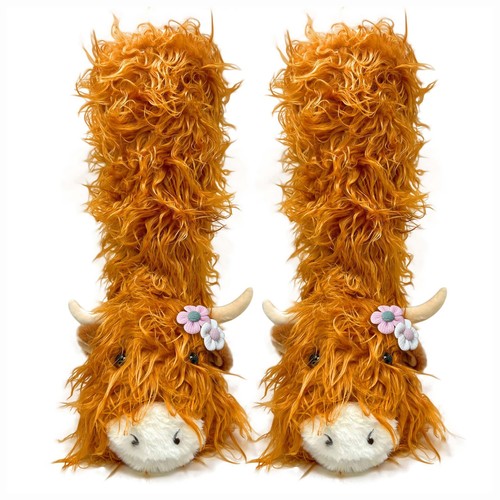 Kids’ Funny Fuzzy Animal Slipper Socks, Cute Soft Non-Slip Warm Socks for Gir...