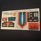 Old G1 Transformers 1984 Trailbreaker Original Unused Sticker Sheet vintage 5955