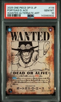 Portgas.D.Ace (119) (Wanted Poster) OP13-119 Carrying On His Will