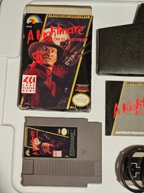 A Nightmare on Elm Street NES Complete CIB + 2 Controllers & Four Score