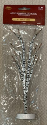 Santa's Workbench 8” Birch Tree 566-2853 Collection Accessories