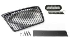 Waben Grill Kühlergrill Sport Front Grill Emblemhalter für Audi A4 B7 04-09